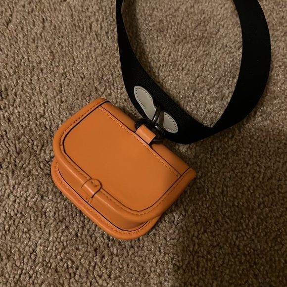 Coach Crossbody Bag and Airpods Headphones Case White Orange - Picture 6 of 7